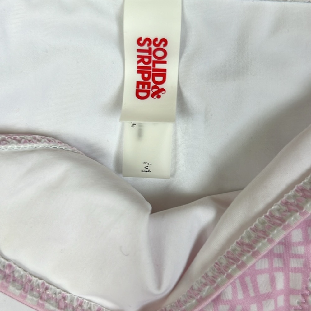 Solid & Striped String Bikini Size Medium - image 7